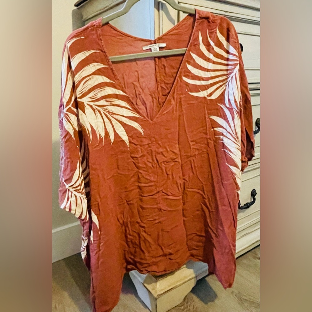 O'Neill Terracotta V-Neck Top